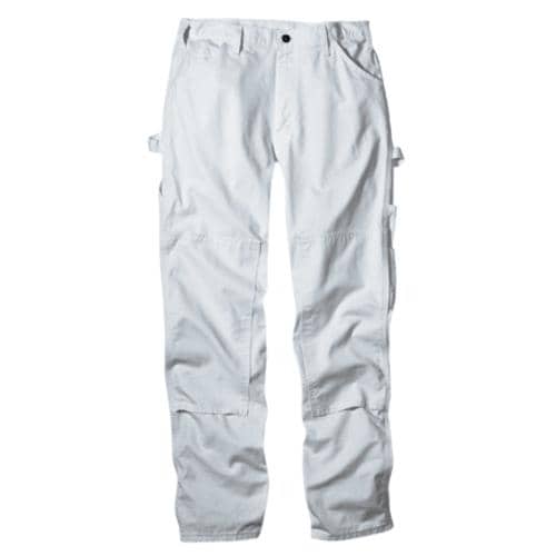 Shop Dickies 2053WH 4032 Double Knee Painter Pants, White - Free