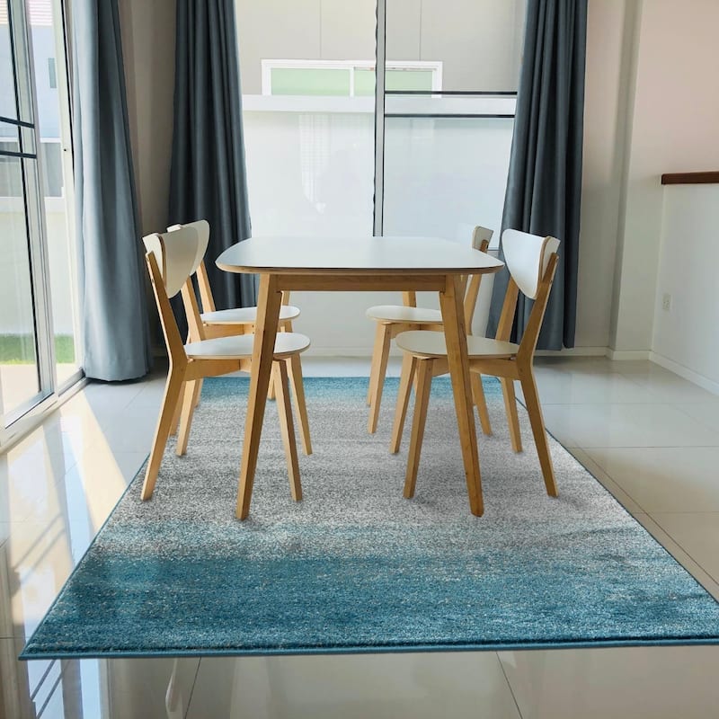 Luxe Weavers Abstract Coastal Area Rug for Bedrooms