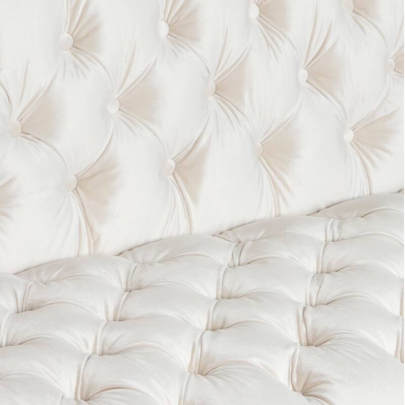Beige Fabric 3-SEATER SOFA with Contemporary Design