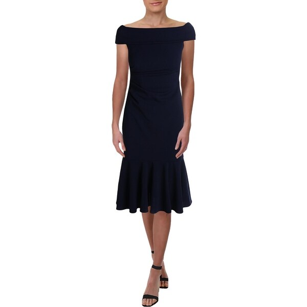 solid navy dress