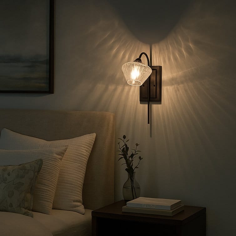 Acroma 1 - Light Glass Dimmable Wall Light Wallchiere Wall Sconce