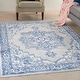 preview thumbnail 3 of 61, Nourison Whimsicle Modern Persian Floral Medallion Area Rug 4' x 6' - Grey Blue - Runner/Rectangle