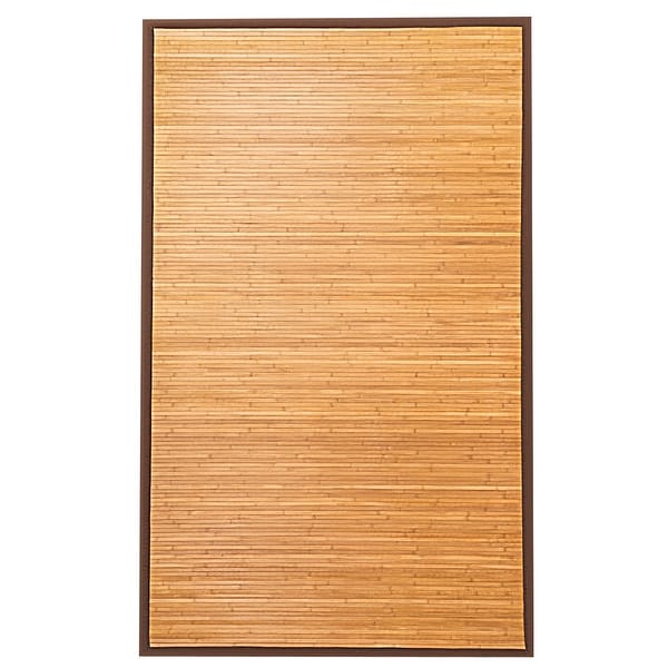 Costway 5' x 8' Bamboo Area Rug Floor Carpet Natural Bamboo Wood Indoor Outdoor New - as pic