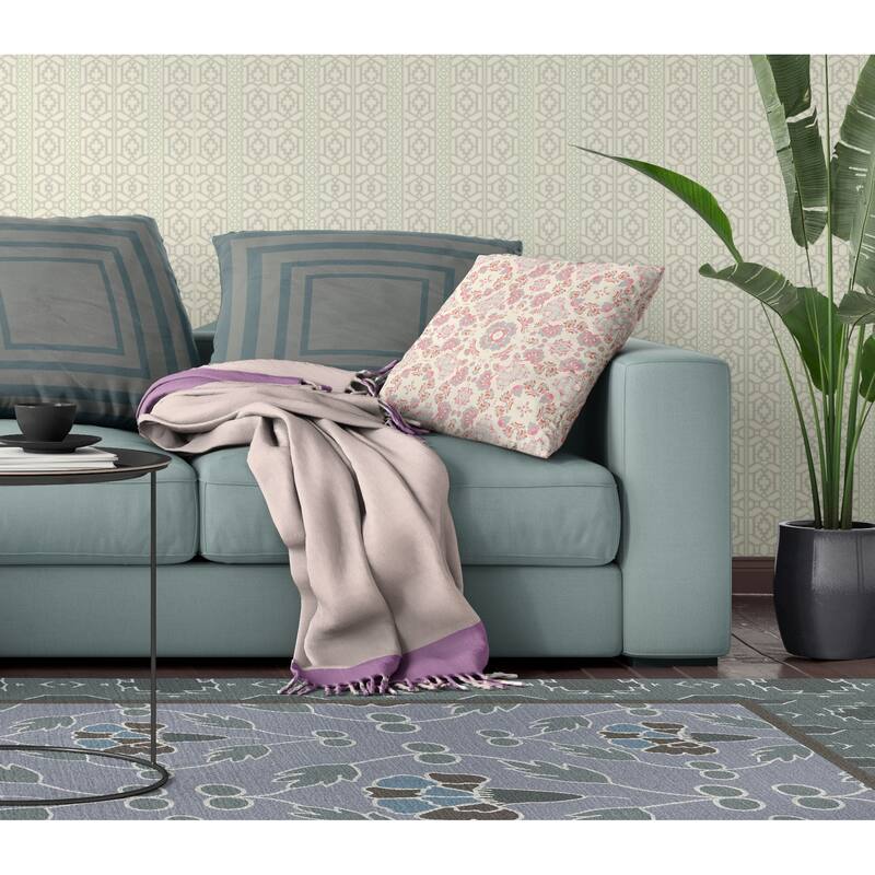 Amrita Sen Love and Liberty Faux Suede Throw Pillow
