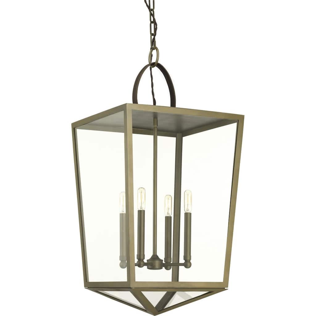 POINT DUME® Shearwater Collection Aged Brass Large Pendant - 16.25 in x 16.25 in x 32 in