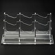Business Card Holder Acrylic 6 Slots Desktop Card Display Stand Clear ...