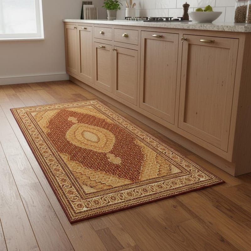 HomeRoots Cabu Moroccan Traditional Runner Area Rug - 9' Runner