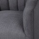 preview thumbnail 7 of 6, Uttermost Cuthbert 31" Wide Fabric Upholstered Channeled Chair with