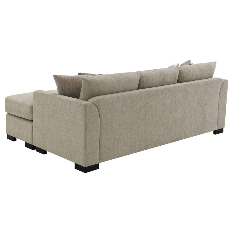 Pacheco Upholstered Sleeper Sectional Chaise Sofa