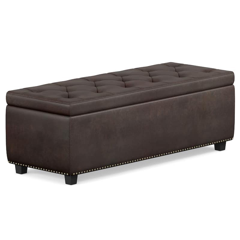 WYNDENHALL Springfield 48 inch Wide Rectangle Storage Ottoman
