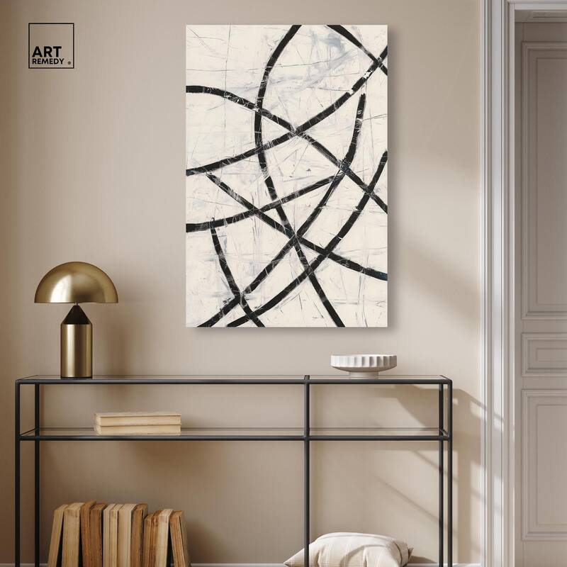 Intersecting Lines I Canvas by Art Remedy, Gallery Wrapped