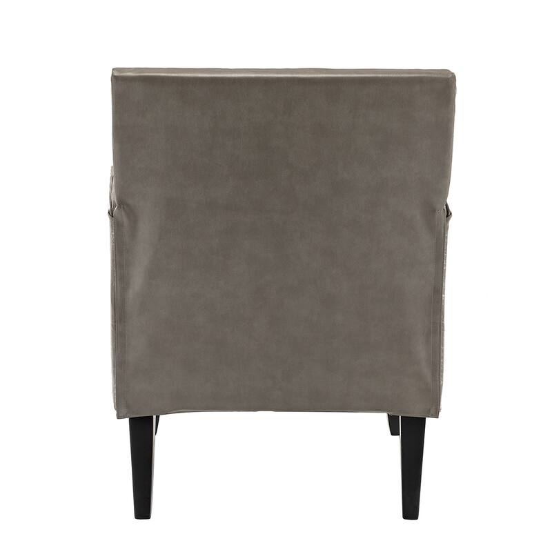 Nileus Modern Classic Polyester Accent Chair with Solid Wooden Legs Set of 2 by HULALA HOME