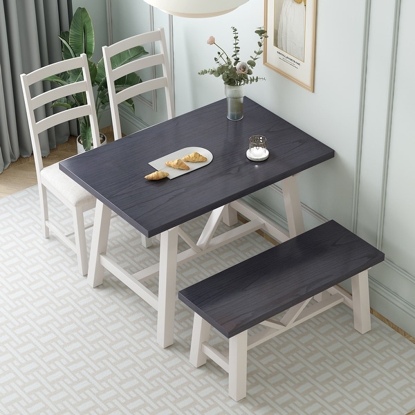 Farmhouse dining table set for shop 4