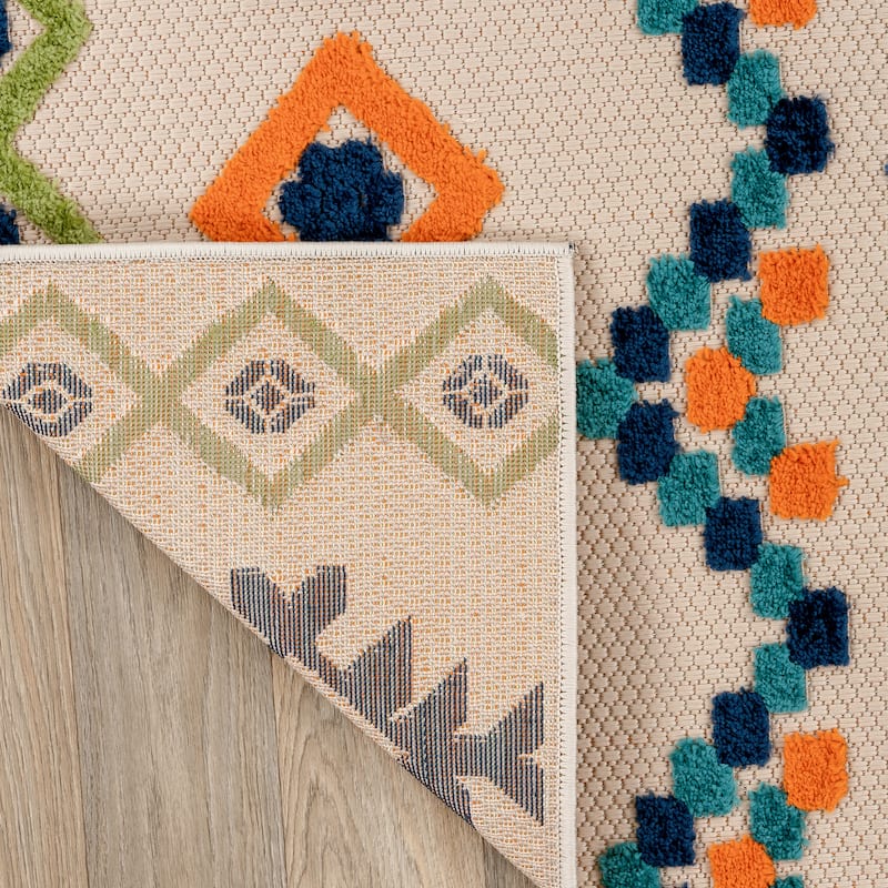 World Rug Gallery Southwestern Geometric Indoor/Outdoor Area Rug