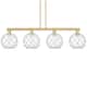 Option Brushed Brass / Clear Glass with White Rope