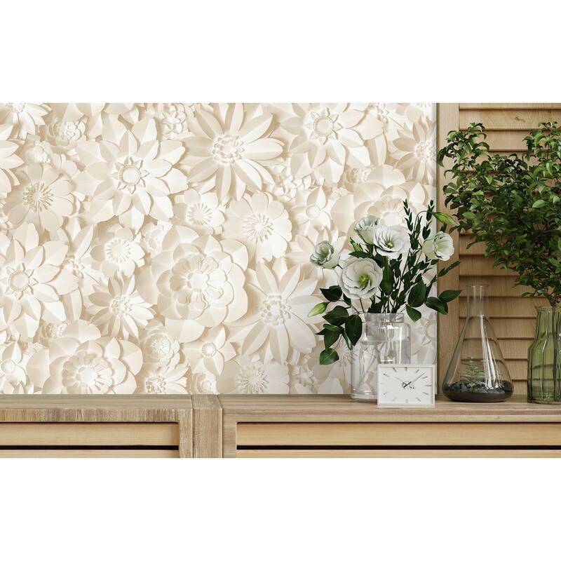 Fine Decor Dacre Cream Floral Wallpaper