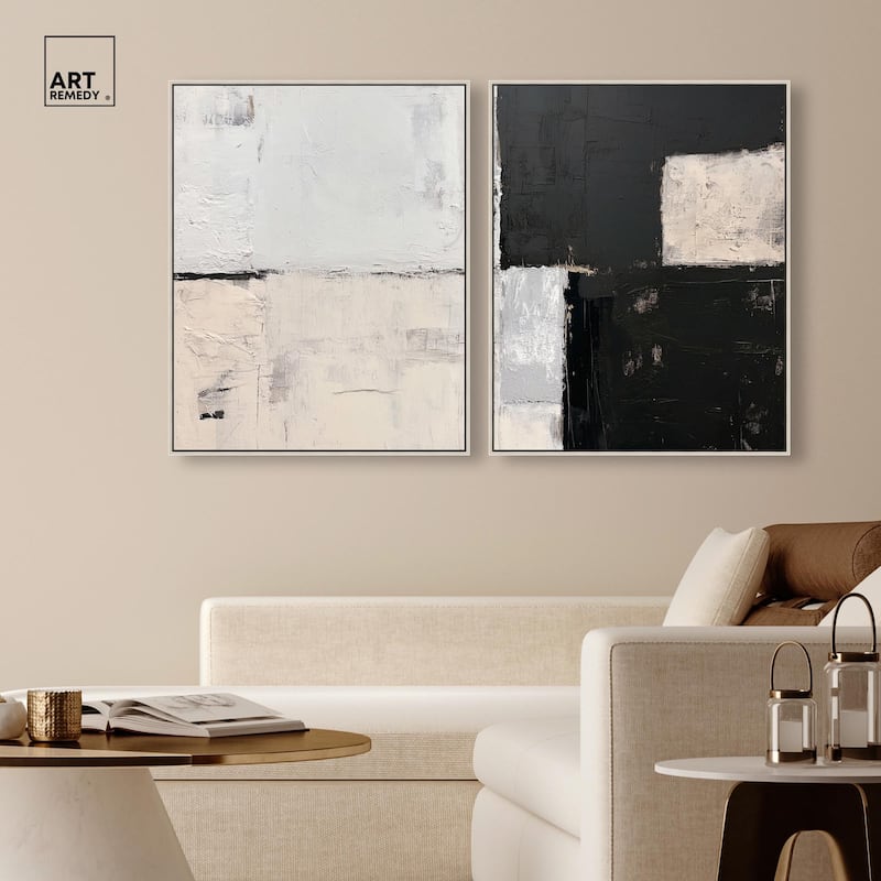 Shattered Symmetry I Canvas Set of 2 by Art Remedy
