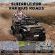 preview thumbnail 6 of 25, Qaba 12V Ride On Truck, Battery Powered Kids Electric Car with Spring Suspension, Remote, LED Headlights, Horn, USB Music