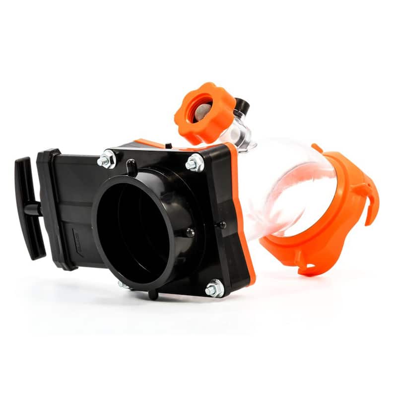 Camco Rhino Blaster Pro Clear Elbow RV Trailer Holding Tank Rinser w/Gate Valve - 1.5