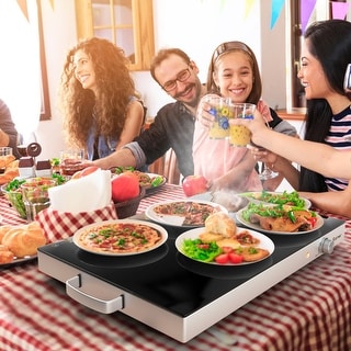 Electric Warming Tray with Adjustable Temperature - 25