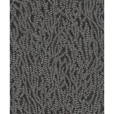 Seabrook Designs Seaweed Beaded Branches Nonwoven Unpasted Wallpaper