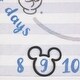 preview thumbnail 4 of 2, Disney Mickey Mouse Super Soft Milestone Baby Blanket