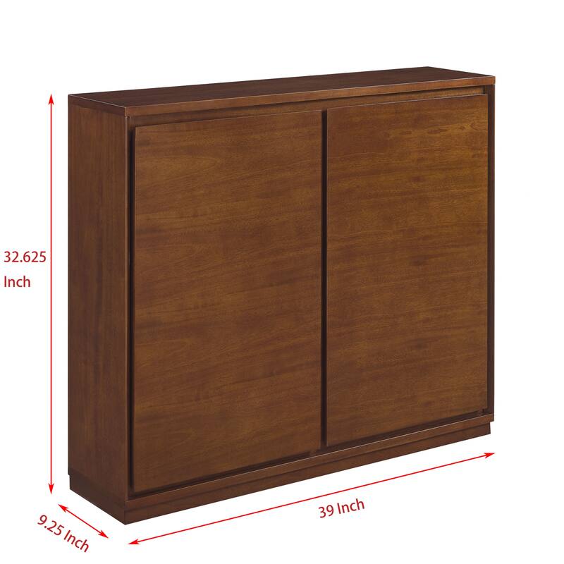 Sideboard Buffet Cabinet with 2 Outlet Holes, Storage Cabinet
