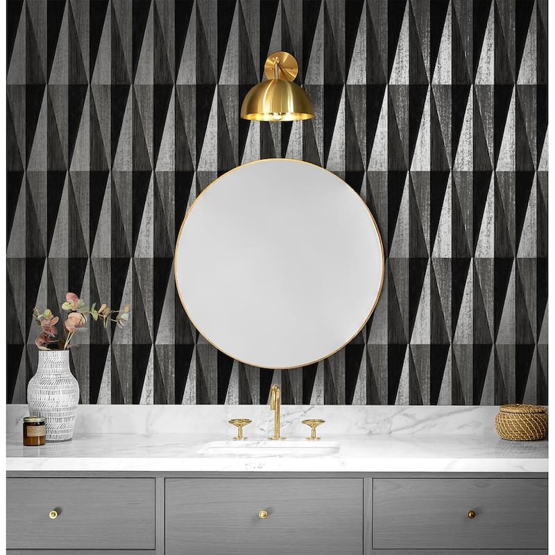 Harry & Grace Pieced Diamonds Peel and Stick Wallpaper
