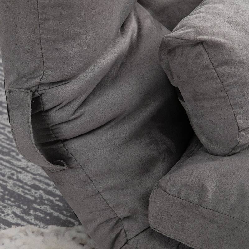 Convertible Floor Sofa Chair with 2 Pillows