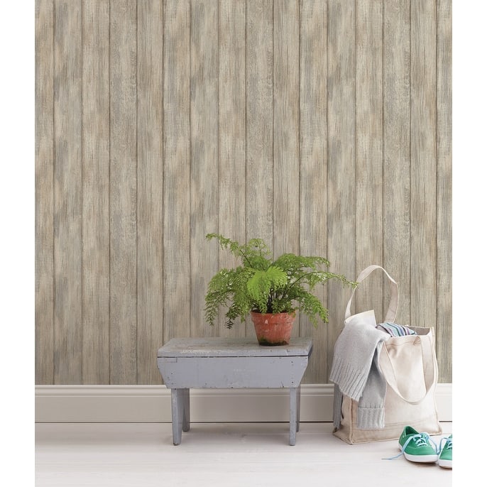 InHome Kennebunkport Plank Peel & Stick Wallpaper - 198in x 20.8in x 0.025in