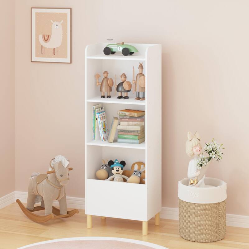 Kids 4-Tier Bookcase, Children's Book Display
