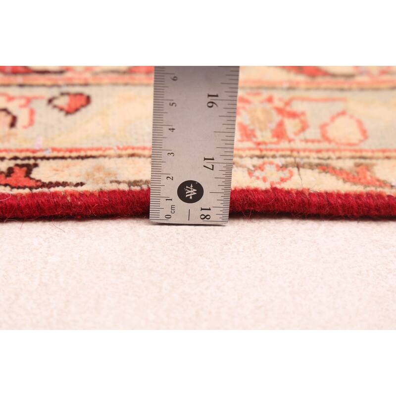 ECARPETGALLERY Hand-knotted Antalya Vintage Light Red Wool Rug - 7'10 x 11'9