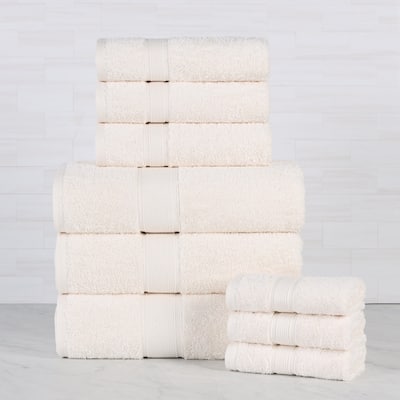 Superior Oregon Organic Cotton Solid 9-Piece Towel Set
