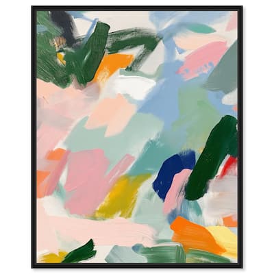 Abstract Brush Rhythm Canvas by Art Remedy
