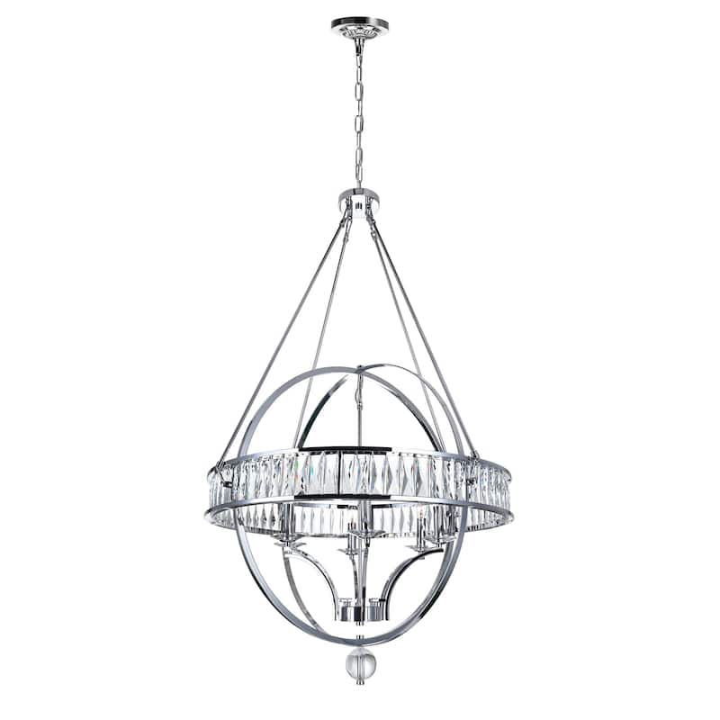 Arkansas 6 Light Chandelier With Chrome Finish - Chrome