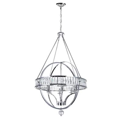 Arkansas 6 Light Chandelier With Chrome Finish