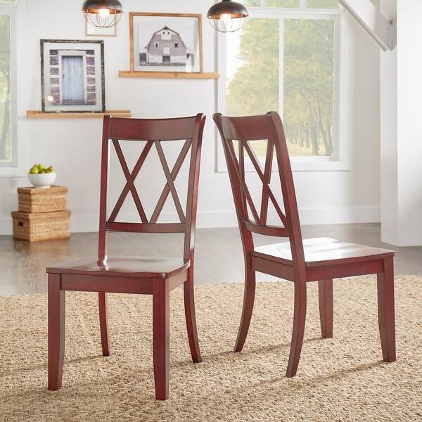 Eleanor X Back Wood Dining Chair (Set of 2) by iNSPIRE Q Classic On