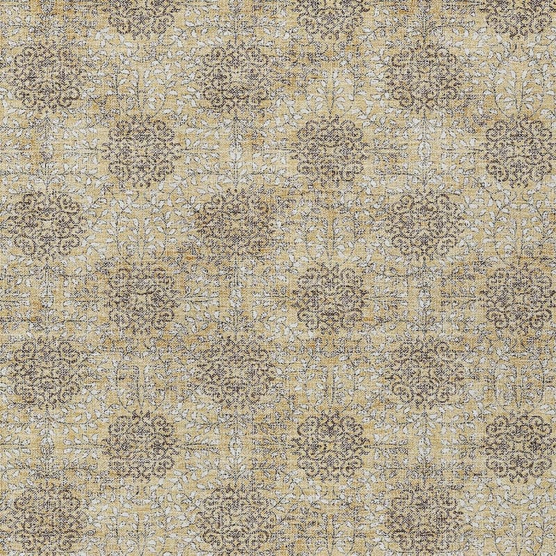 HomeRoots Damask Transitional Rectangle Outdoor Rug