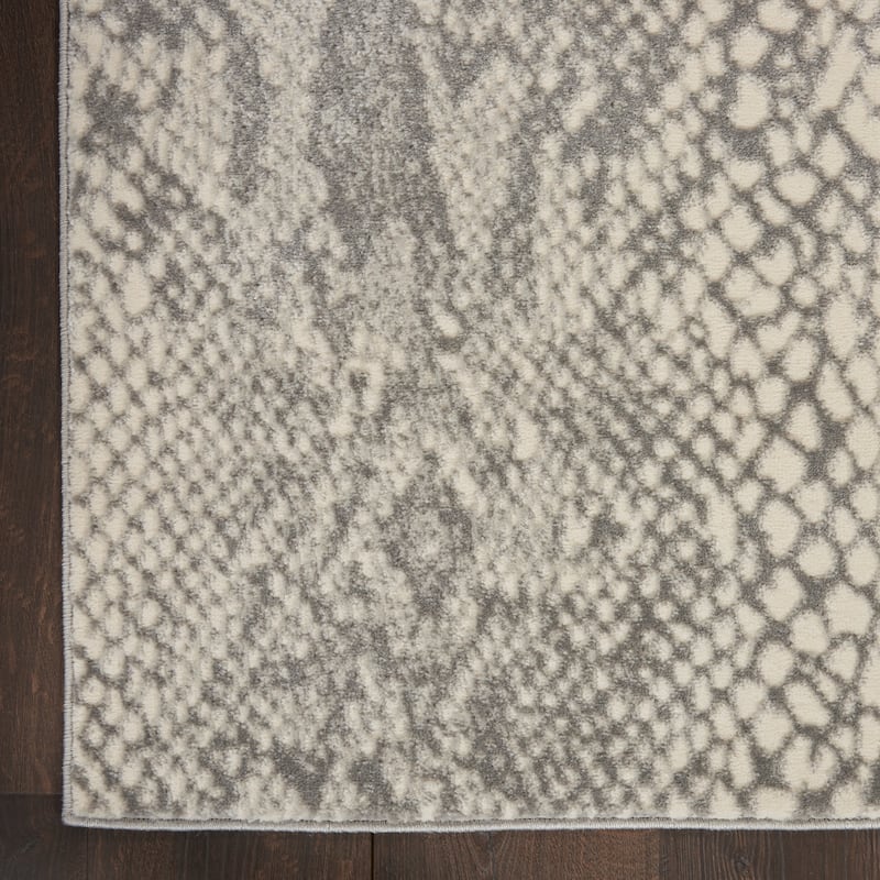 Nourison Solace All-Over Modern Snake Print Area Rug