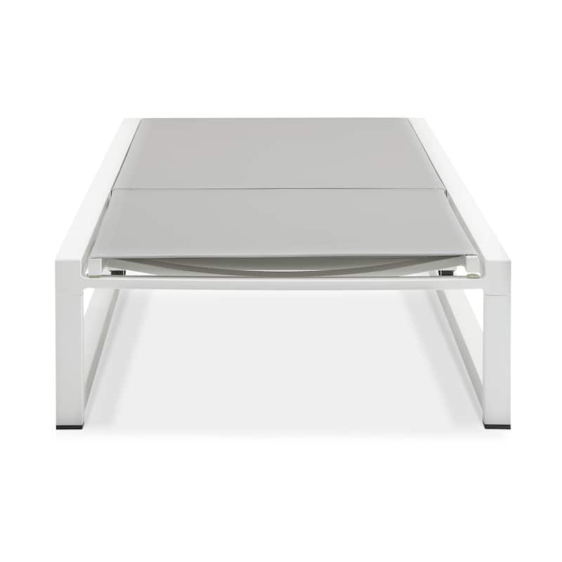 Modesta Outdoor Aluminum Mesh Chaise Lounge by Christopher Knight Home