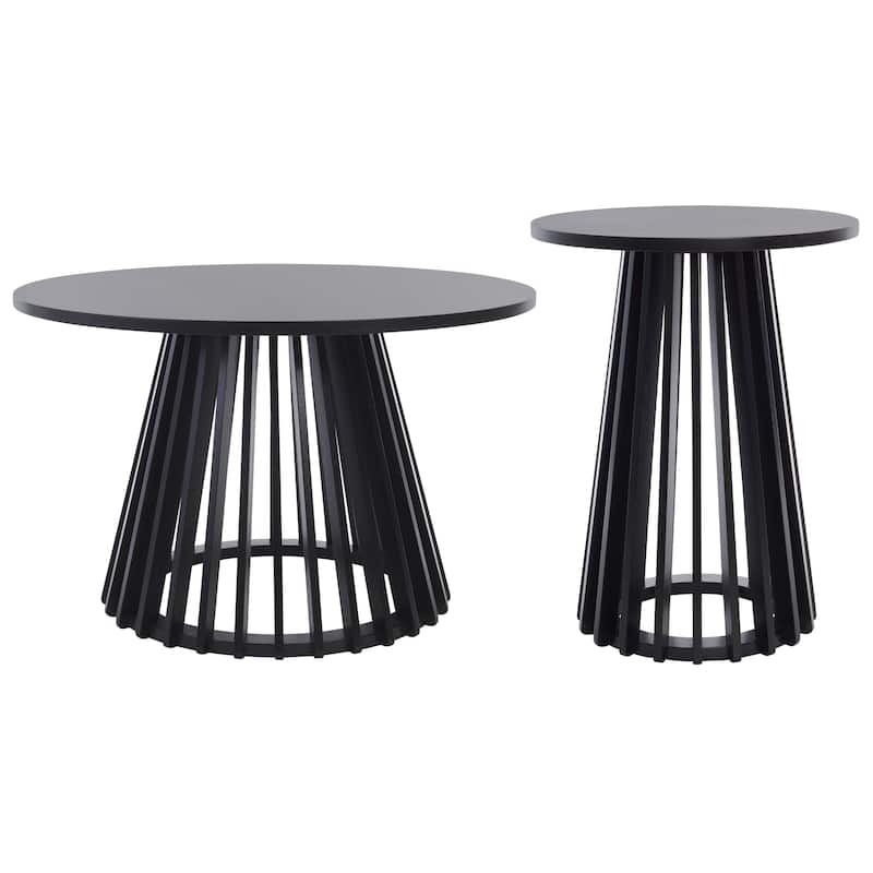 SAFAVIEH Home Cassio Coffee Table - 30"W x 30"D x 19"H - Black