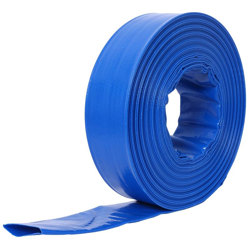 1-1/2" Pool Backwash Hose, Heavy Duty Reinforced PVC with 2 Clamps