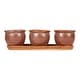 preview thumbnail 29 of 31, White Square Ceramic Small Planter (Set of 3)