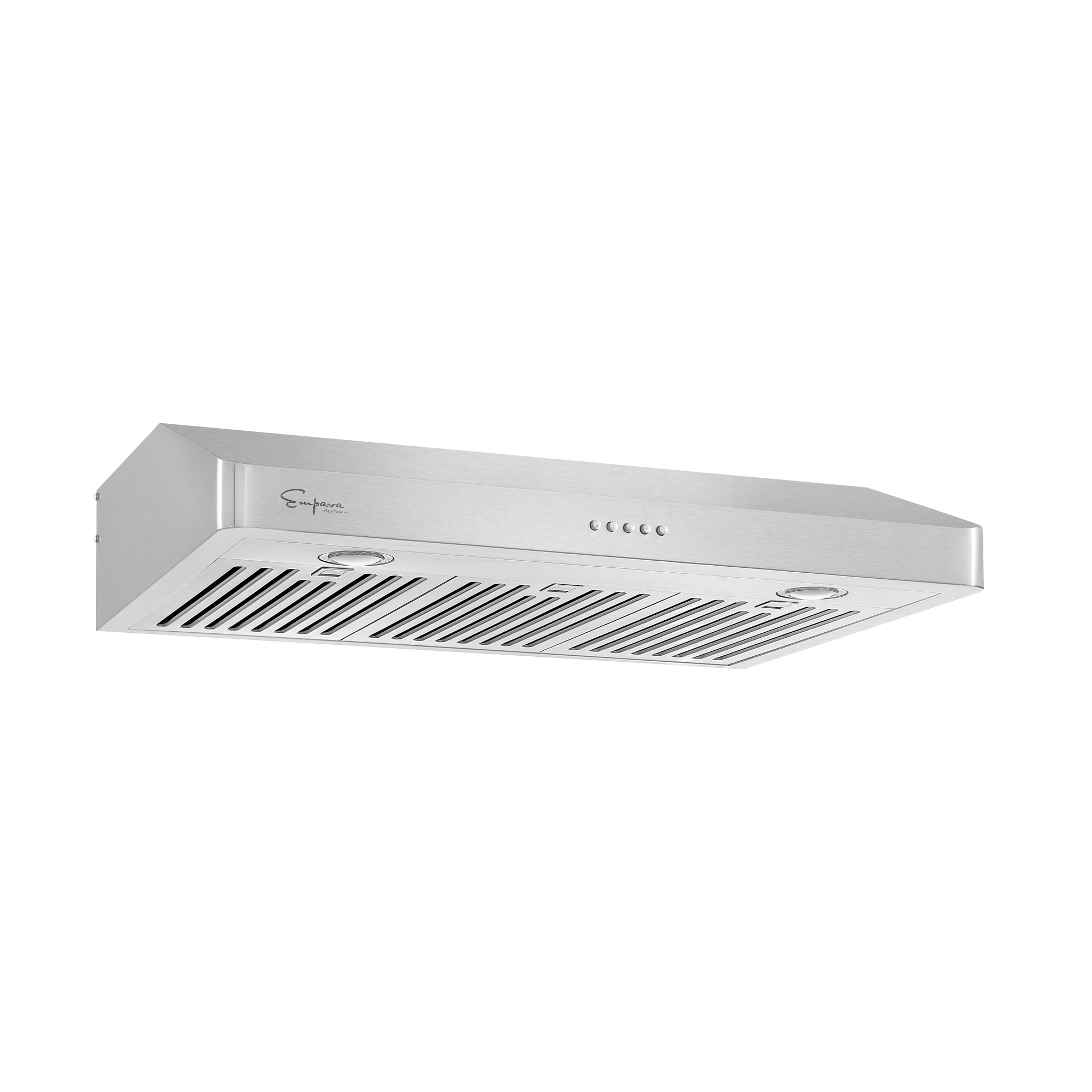 30 in. Ducted Under Cabinet Range Hood Kitchen Hood in Stainless Steel with  Push Button Controls, LED Lights, Permanent Filters 