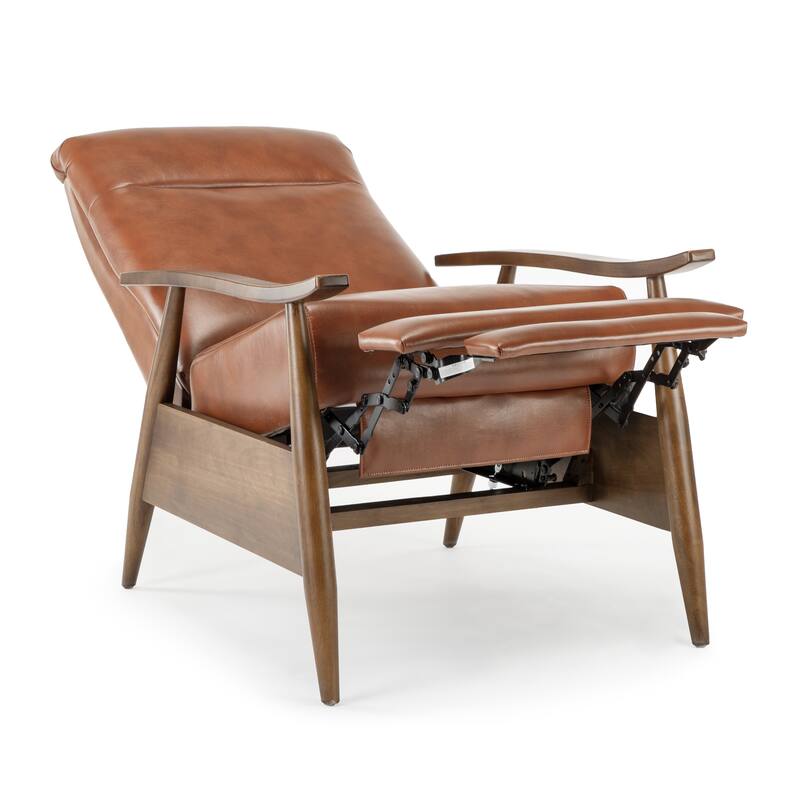 Sienna Upholstered Wood Push Back Recliner by Greyson Living
