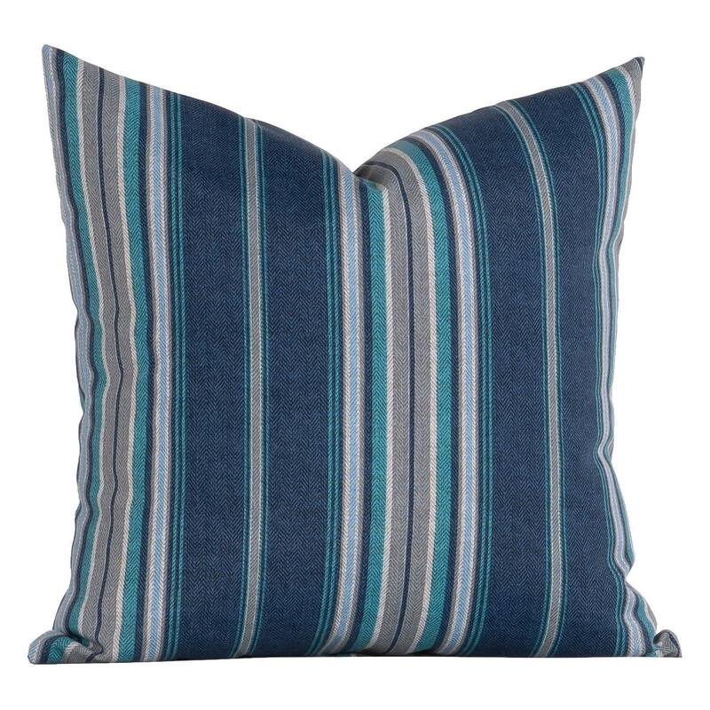 Siscovers Surfs Up Denim Solarium Indoor/Outdoor Throw Pillow