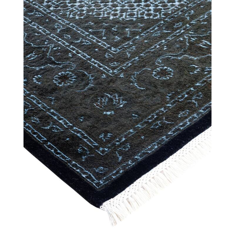 Fine Vibrance One-of-a-Kind Hand-Knotted Area Rug - Brown, 6' 6" x 10' 0" - 6' 6" x 10' 0"