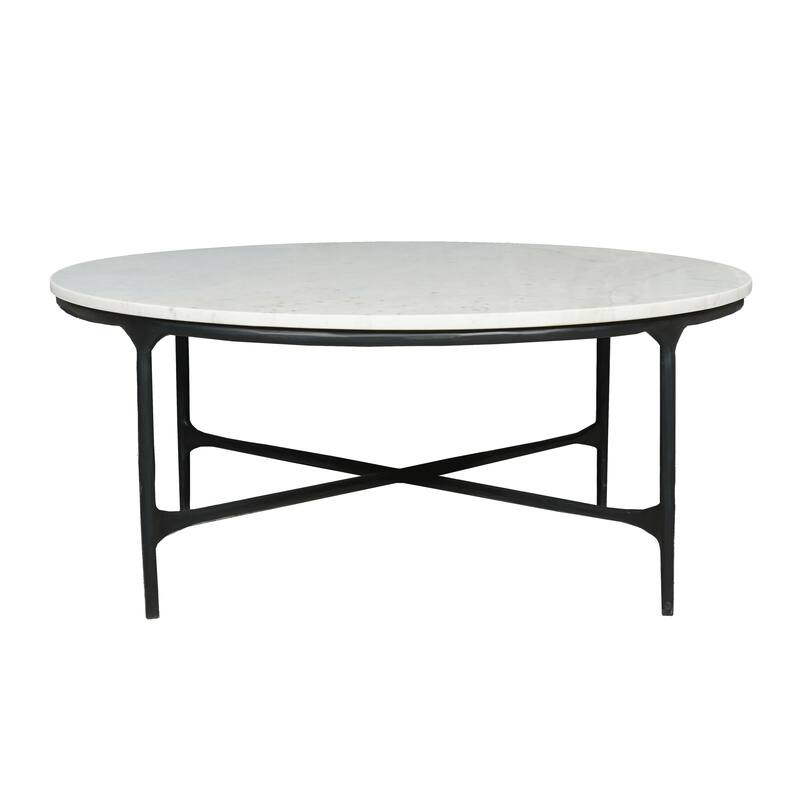 Emryn Marble Round Coffee Table - 37" x 37" x 15"