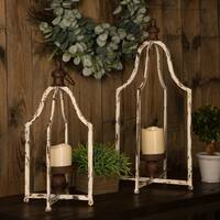 Glitzhome Farmhouse Rustic Metal Lantern