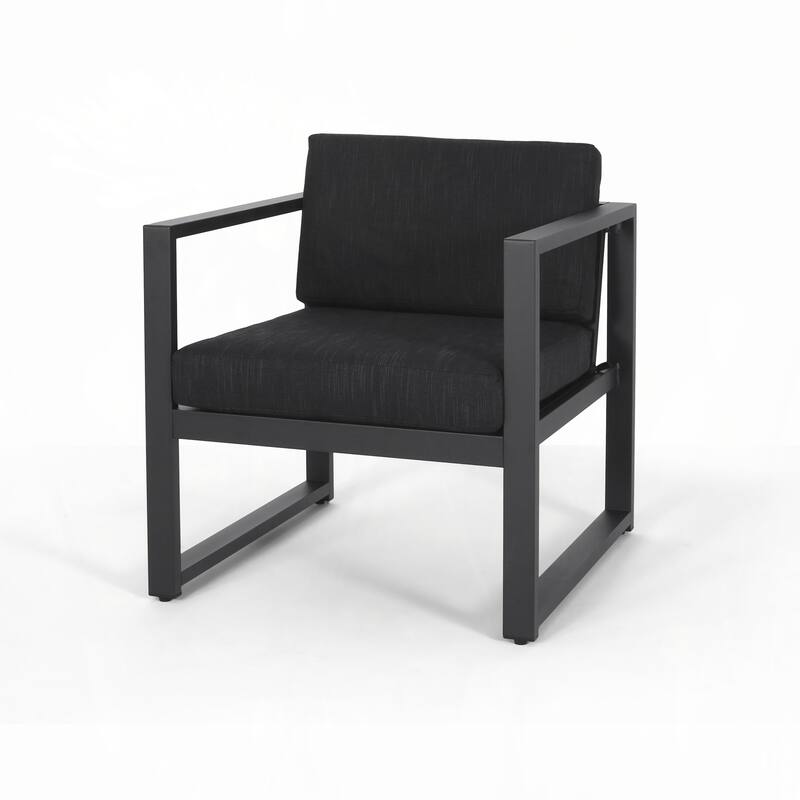outdoor PATIO ALUMINUM CLUB CHAIR, SET OF 2
